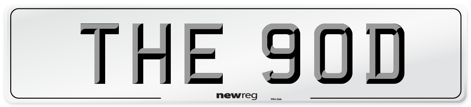THE 90D Number Plate from New Reg